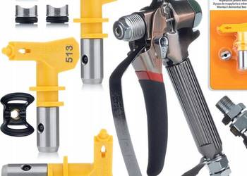 Pistolet Malarski TurboJet TJ1 | Zestaw z 3 Dyszami Ultra Spray