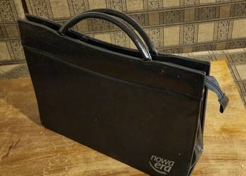 Czarna Aktówka / Torba na dokumenty NOWA ERA – 38x30 cm – Bardzo pojemna