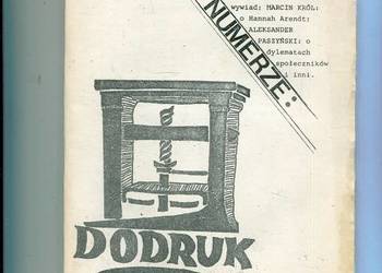 Dodruk !/1987 Oficyna Wydawnicza Pokolenie Drugi obieg