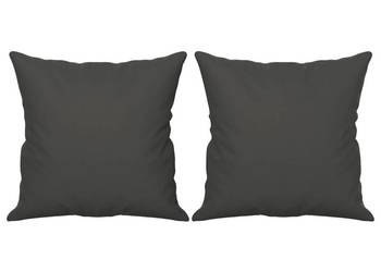 Poduszki ozdobne 2 szt. ciemnoszary 40x40 cm mikrofibra WM-349497