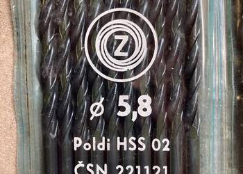 Wiertła Poldi HSS 02 fi 5,8 F/V