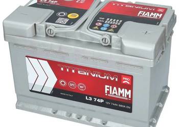 Akumulator FIAMM TITANIUM PRO 12V 74Ah 680A Akumulator FIAMM TITANIUM PRO 12V 74Ah 680A