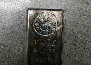 Sztabka srebra inwestycyjnego 1000g próba 999,9 srebro