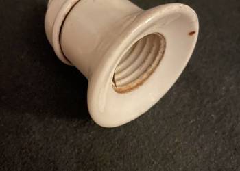 Oprawka przedwojenna do żarówki ceramiczna Unikat