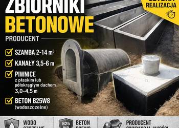 SZAMBO BETONOWE 2-14m3 szamba KANAŁ kanały PIWNICA piwnice ATEST PZH