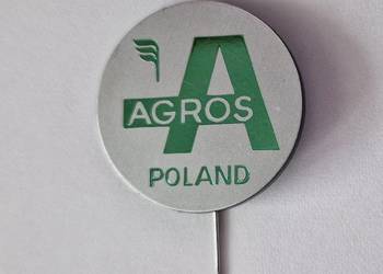 Agros Poland – przypinka na szpilkę/pin (vintage PRL)