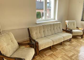 Komplet mebli- sofa, 2 fotele, stolik, stolik RTV Jadowniki