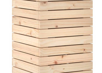 Kosz na pranie 44x44x66 cm lite drewno sosnowe WM-832317