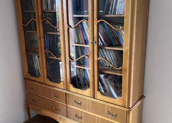 Debowa biblioteczka z litego drzewa Stan nowy