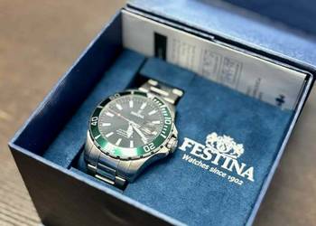 Zegarek męski Festina F20531-2 srebrny | Automat | Gwarancja 05.04.2027 r.