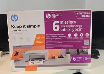 HP DeskJet 2710e – NOWA, fabrycznie zapakowana, Wi-Fi, drukarka 3w1