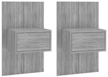 Wiszące szafki nocne 2 szt. szary dąb sonoma WM-816955