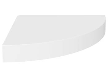 vidaXL Narożna półka ścienna, biała, 25x25x3,8 cm, MDF(SKU:323895)
