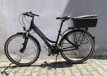 Rower Kross Trans 3.0 S 28” damski czarno - fioletowo - srebrny