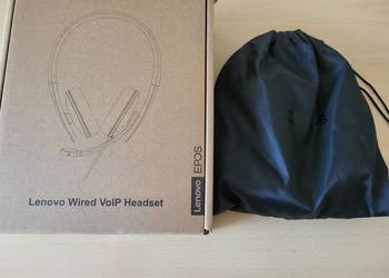 Słuchawki z mikrofonem Lenovo Wired VoIP Headset EPOS USB-C Box Stan BDB