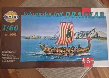 Drakkar  - łódź wikingów- nowy