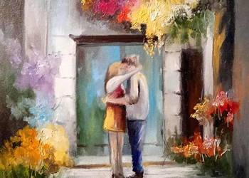 Obraz olejny "Zakochani"