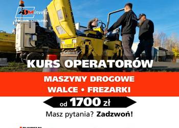 Kurs Szkolenie - Walec drogowy, Rozściełacz, Frezarki, Przecinarki
