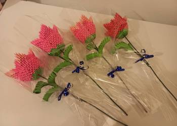 Wyjątkowe i wieczne RÓŻE - nie tylko dla ukochanej- rękodzieło origami
