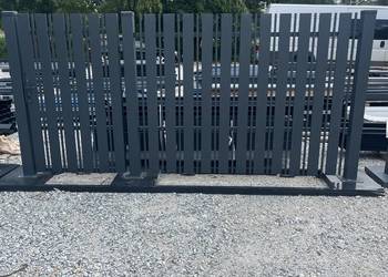 Przęsło ogrodzeniowe żaluzjowe palisadowa zakryte 1,5 m x 2 m 150x200