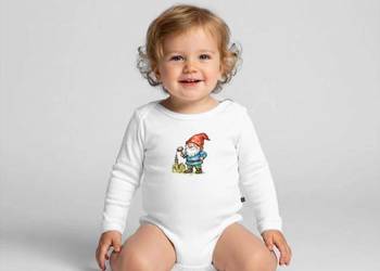 Ekologiczne body niemowlęce z długim rękawem Wrocław Krasnal