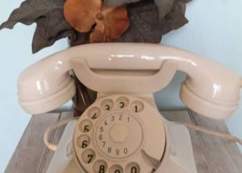 TELEFON STACJONARNY  - Piękna Dekoracja z lat 50 tych