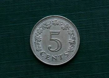 MALTA - 5 centów (1972r)