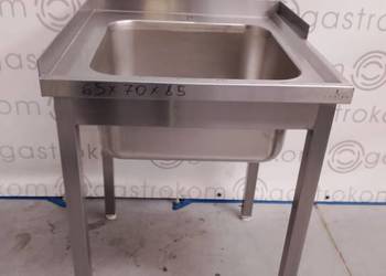 STÓŁ ZE ZLEWEM 65x70x85 rant T+L+1/2 P