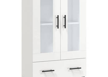 Wysoka szafka biała z połyskiem 695x31x115 cm WM-828326