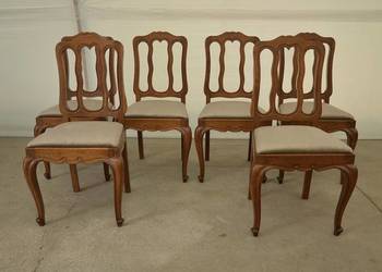 krzesła ludwikowskie komplet 6 krzeseł