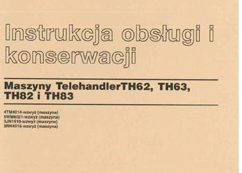 Caterpillar TH62 TH63 TH82 TH83  DTR Instrukcja obsługi CAT