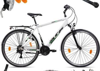 Rower Męski Trekkingowy 28" SHIMANO Światła Dynamo Bagażnik Błotniki