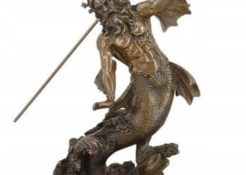 Posejdon Bóg Mórz Żeglarzy Rybaków - Figura z Brązu - 58 cm