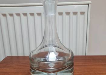 Karafka Krosno grube dno szkło z okresu PRL stan idealny