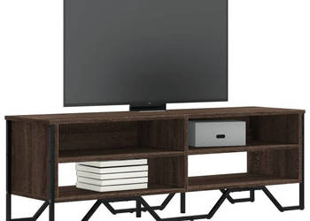 Szafka pod telewizor brązowy dąb 122x34x41 cm WM-848573