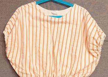 Dziewczęca bluzeczka z gumeczkami ZARA rozmiar 134