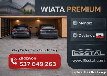 Jednospadowa Wiata Garażowa |Garaż Blaszany- Carport  – ESSTAL-