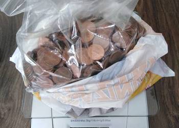 Lot monet obiegowych 1 pfennig 1,8 kg