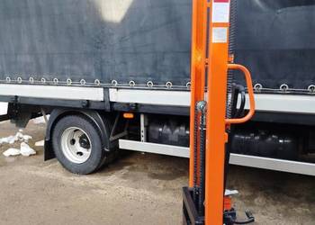 Wózek widłowy ręczny masztowy sztaplarka podnośnikowy do palet paleciak