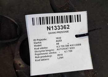 SANKI PRZEDNIE PRZÓD AUDI A8 D4 4.2 TDI FV23
