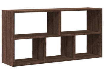 Półka ścienna brązowy dąb 100x25x50 cm WM-853278