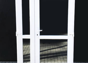kolor BIAŁY DRZWI PCV 150x210 nowe szyba