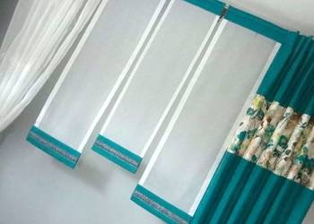 Firany- Komplet balkonowy - firanka plus 3-5 ekrany i zasłona