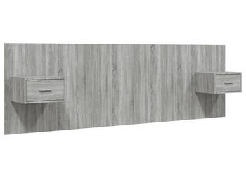 Wezgłowie z szafkami szary dąb sonoma materiał drewnopochodny WM-3115706