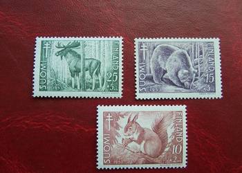 Finlandia 1953 MNH Mi. 418/20 Fauna Dzikie Zwierzęta Gruźlica  a