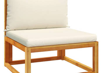 Ogrodowa sofa bez podłokietników z poduszkami drewno akacjowe WM-4008177