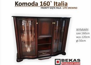 Prześliczna Stylowa Komoda Drewniane Gięte Fronty 160 ITALIA Lustro Bekas