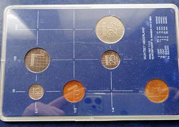 Stare monety 1983 set menniczy 5 monet plus żeton Holandia Stare monety 1983 set menniczy 5 monet plus żeton Holandia