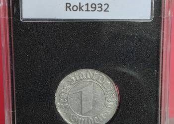 1 Gulden Gdański 1932r.(nikiel) w slabie