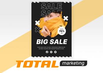 Ulotki A7 2500 szt. (dwustronne) Projekt graficzny + Wydruk Ulotki A7 2500 szt. (dwustronne) Projekt graficzny + Wydruk